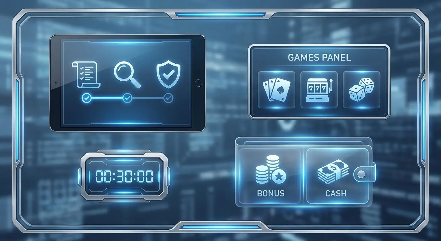 Infographic style visual about checking free spins terms and conditions