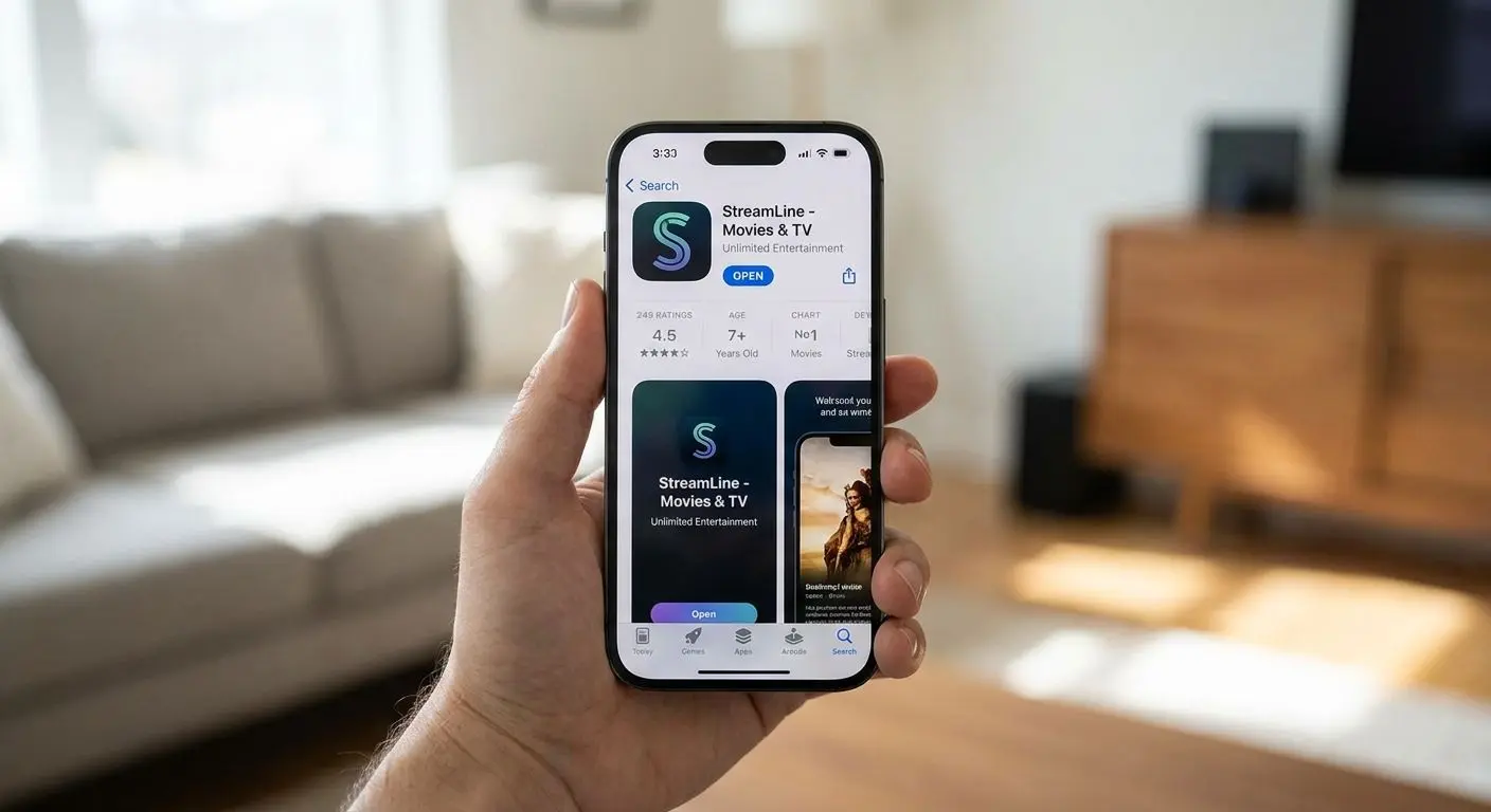 iPhone showing the SpinBet app installation or open screen
