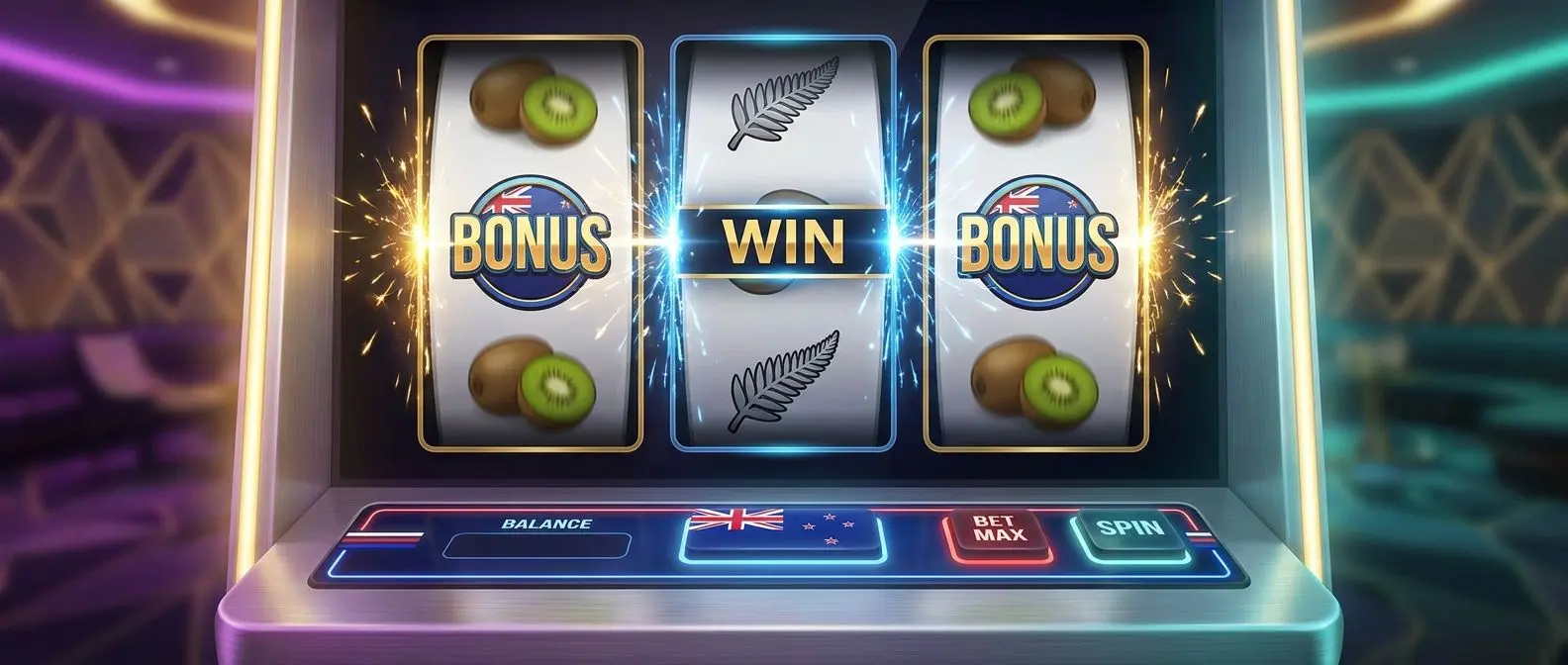 Free spins no deposit NZ themed slot reels illustration