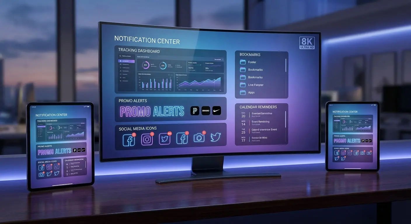 Promo notification dashboard across devices for tracking free spins updates